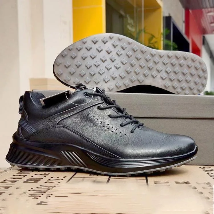 

Sale Popular Golf Trainers Men Genuine Leather Comfortable Golf Sneakers for Mens Anti-Slip Soft Sole Men Golf Shoes Sneaker