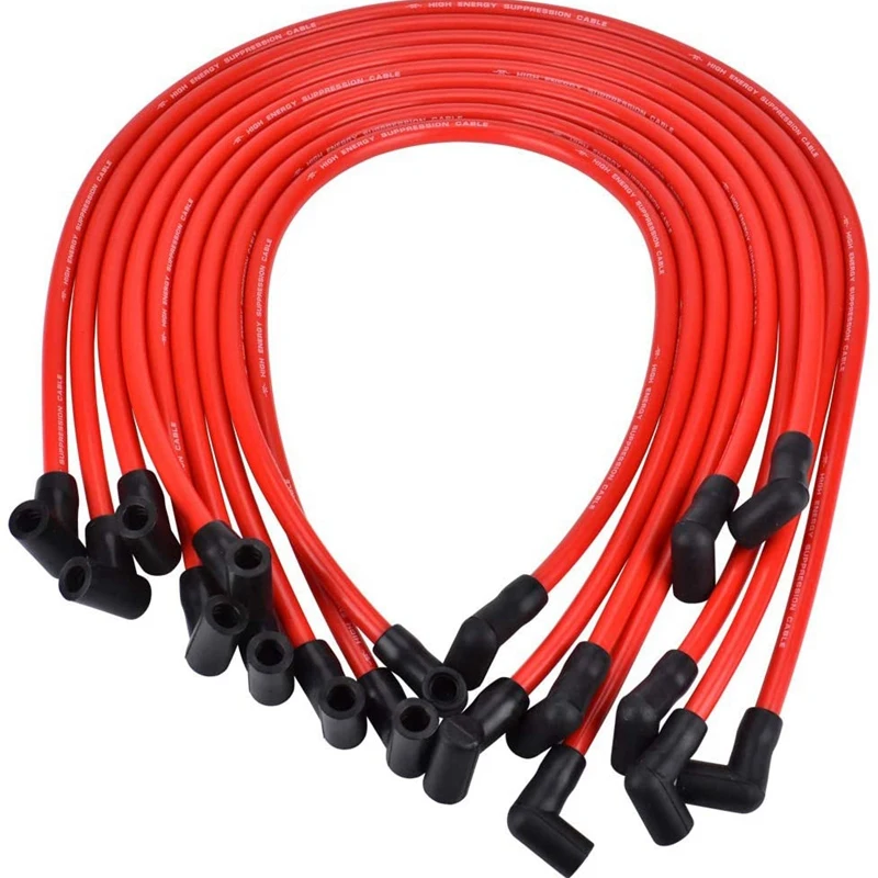 10.5 MM Spark Plug Wire Set SP10-390-1010 High Performance Ignition for Chevrolet AM General Isuzu HEI SBC BBC 350 | Автомобили и