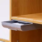 Настольный органайзер, самоклеящийся кухонный ящик-органайзер, настенный под стол, нажимной органайзер для макияжа, коробка для хранения без перфорации