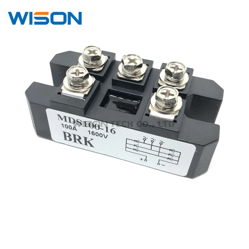 Трехфазный диодный мостовой выпрямитель MDS100A, 1600 А, 160 в, MDS100-16 MDS100A1600V MDS100A, бесплатная доставка, новый и оригинальный модуль