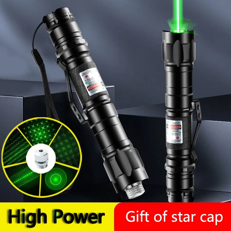 High Power Super Green Laser Pointer Burning Laser Pen 532nm USB Charge Visible Beam Light 10000m Lazer Pen Cat Toy