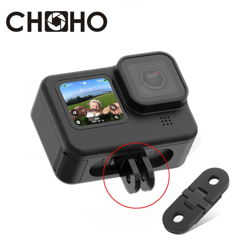 

Черные Аксессуары для Gopro 8 9 10 металлическое Крепление складной магнит на присоске фиксированная сменная Пряжка из сплава 1/4 гнездо для Go Pro ...