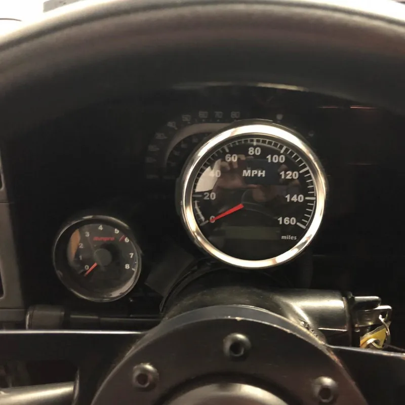 Автомобильный цифровой GPS датчик 85 мм измеритель скорости для мотоцикла лодки