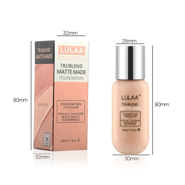 

High Quality Matte Skin Foundation Full Coverage Long Lasting Light Face Makeup Cosmetic for Women