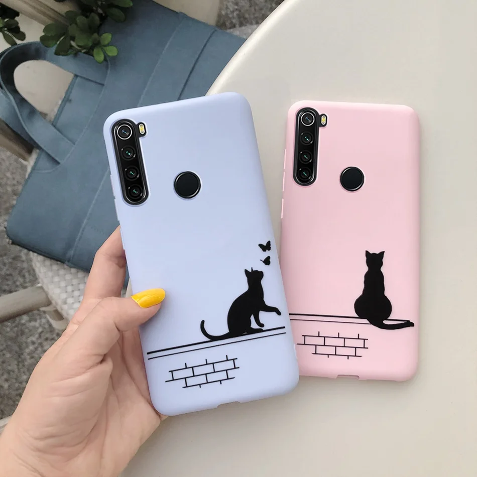 Мультяшный чехол карамельного цвета для Xiaomi Redmi Note 8 мягкие силиконовые чехлы |