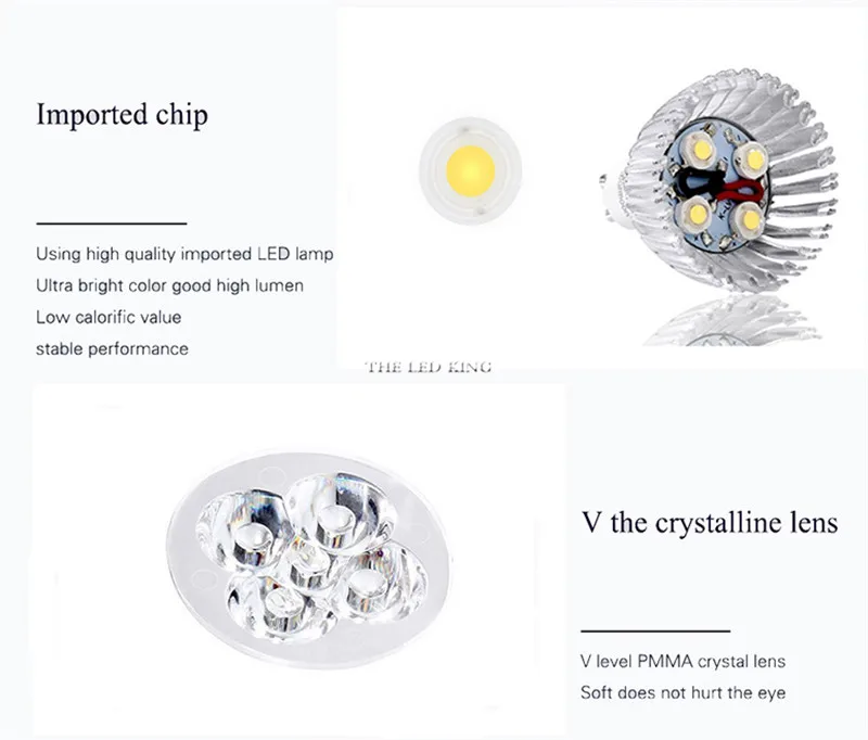 Суперъяркий Светодиодный точечный светильник 9 Вт 12 15 GU10 светодиодный