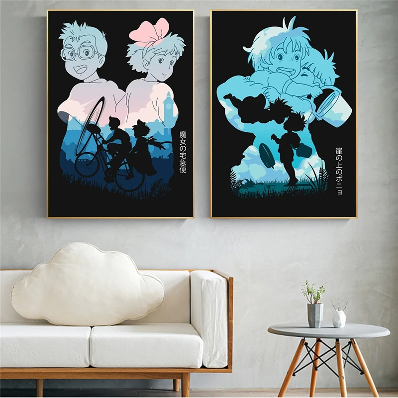 

Anime Cartoon Movie Posters and Prints Pictures Japanese Anime Canvas Painting Wall Art Picture on The Wall for Bedroom Decor