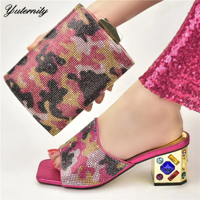 Новый комплект из обуви в африканском стиле летний женский оранжевый Цвет туфли