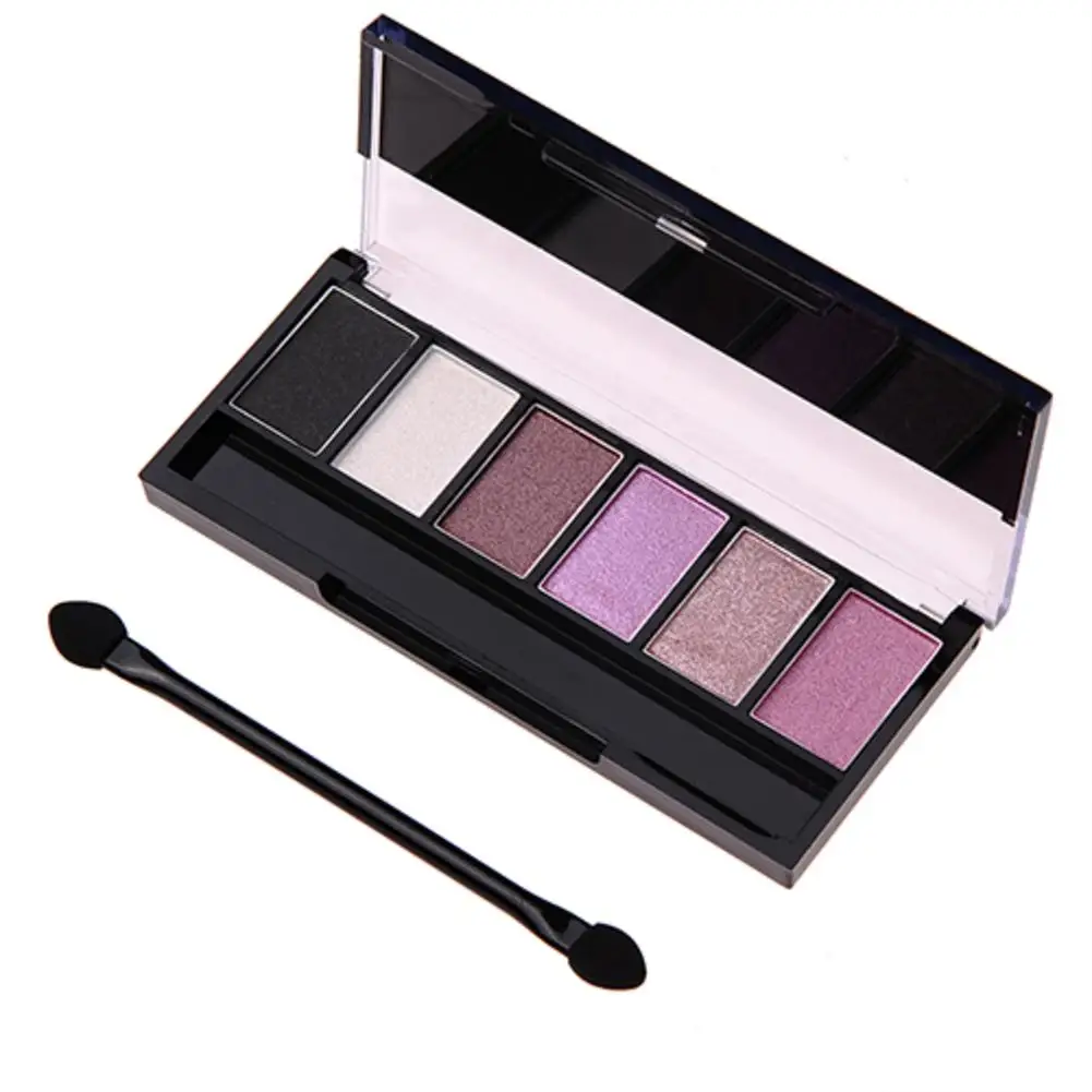 6 цветов Тени для век макияж перламутровые матовые тени цвет земли палитра теней