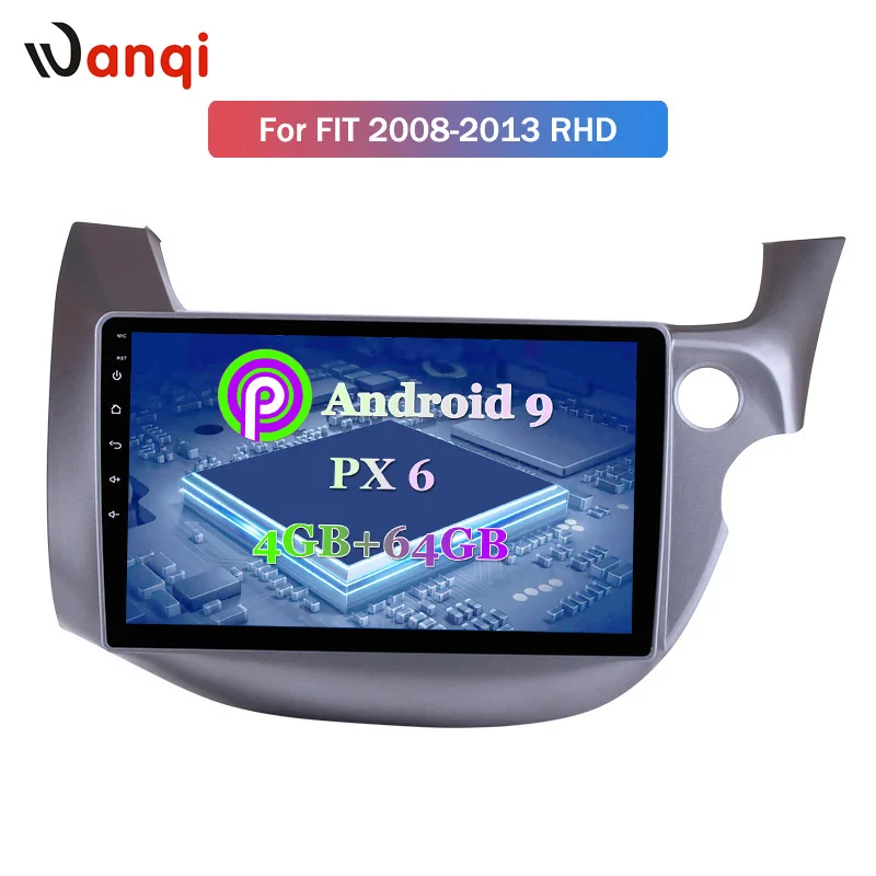 10 1 дюймов Android 9 0 Автомобильный gps навигатор для Honda Fit 2008 2013 правый руль поддержка