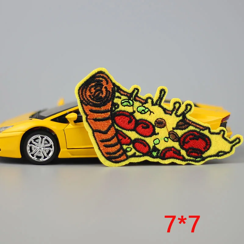 1 шт. сэндвич пицца железо на вышитые патч для ткани мультфильм значок аппликация