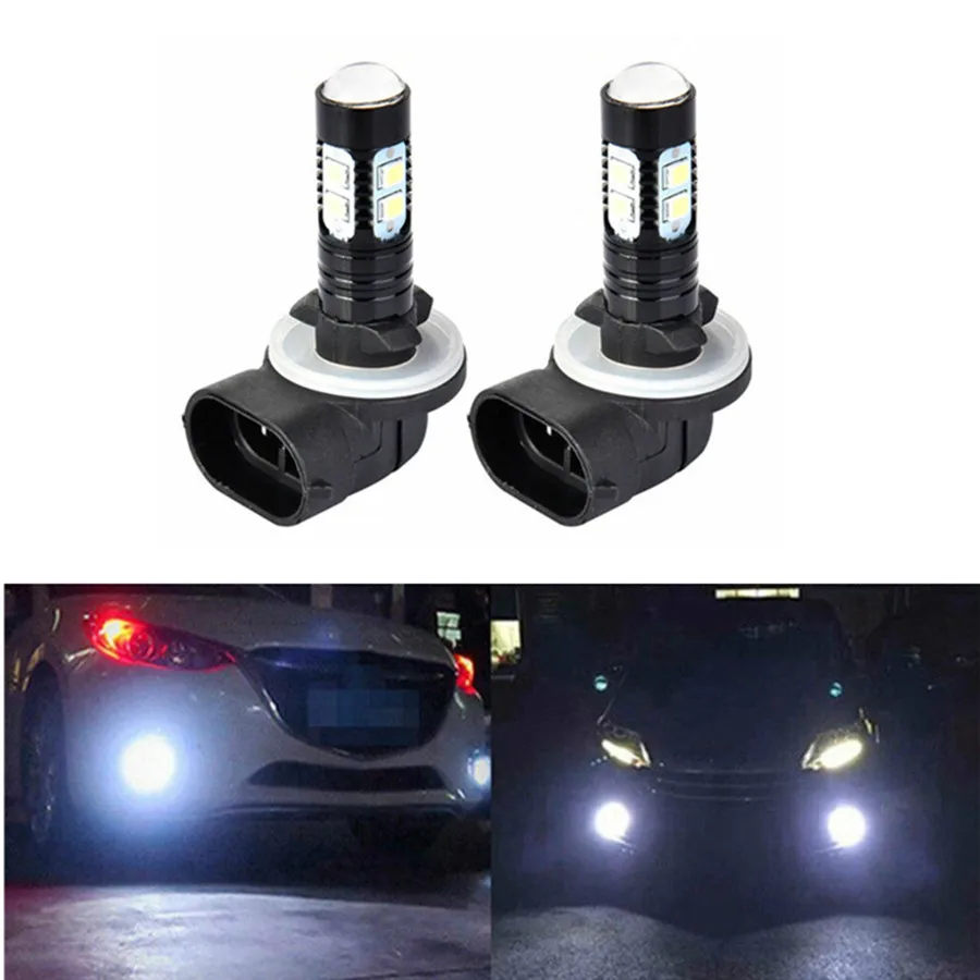 

1 Pair 881 LED Fog Light Driving Bulbs 300 400 450 500 550 570 600 700 Xenon White 7500K Car Fog Lamp