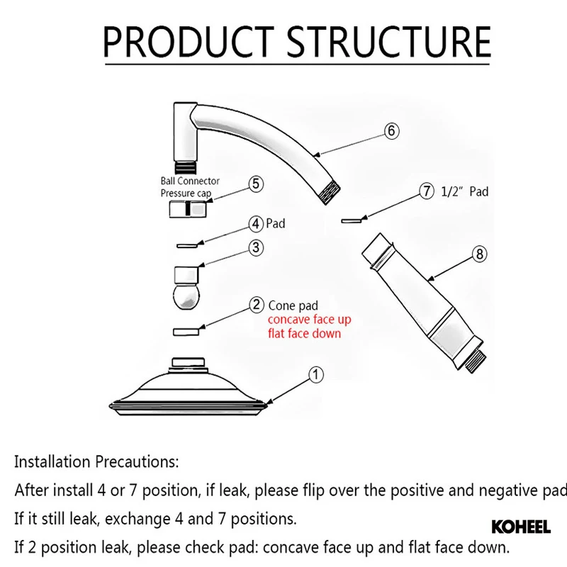 Насадки для душа Ванная комната Душ экономии воды дождь ручной душ большой 6