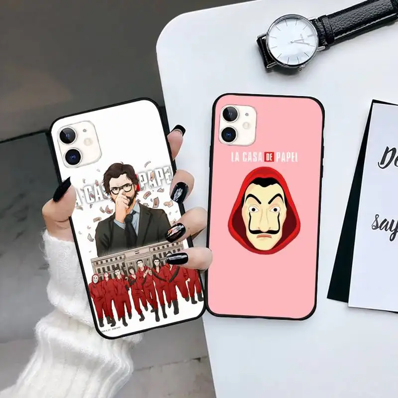 

Hot Spain TV Money Heist House Phone Case for iPhone 7 8 11 12 Pro X XS XR Samsung A S 6 7 9plus 10plus 21s 71