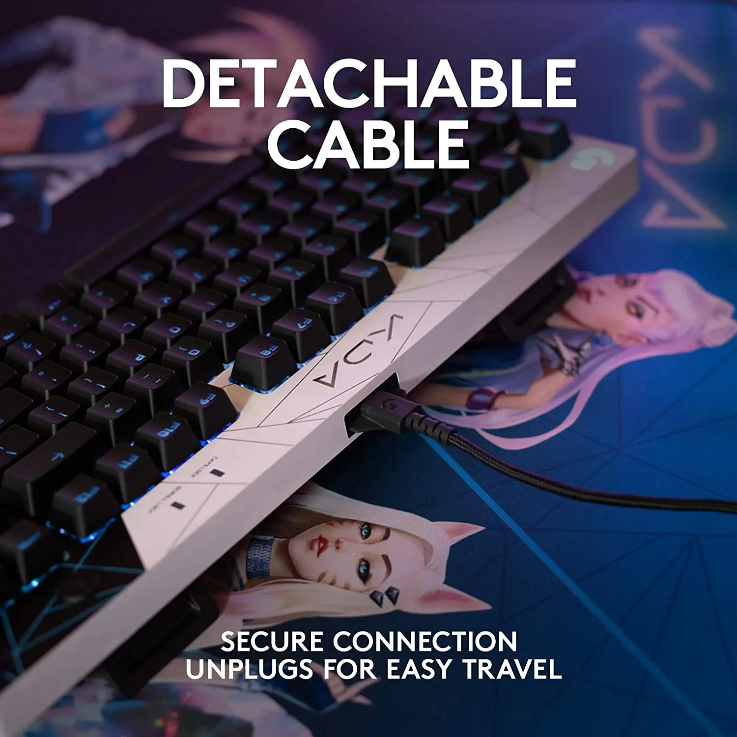 Logitech G PRO KDA Механическая Игровая USB 104 клавиши Проводная клавиатура RGB с подсветкой