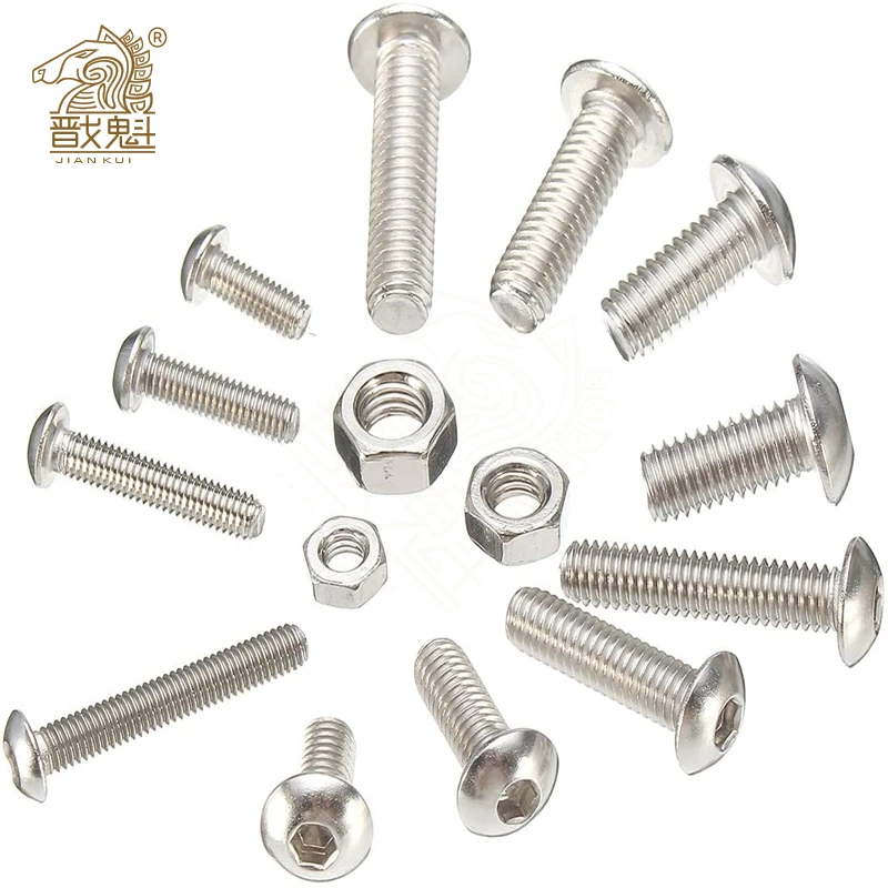 Набор болтов и гаек из нержавеющей стали M3 M4 M5 440 шт.|Наборы болтов| |
