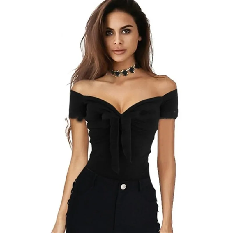 2020 Модные женские сексуальные топы с открытыми плечами и v образным вырезом