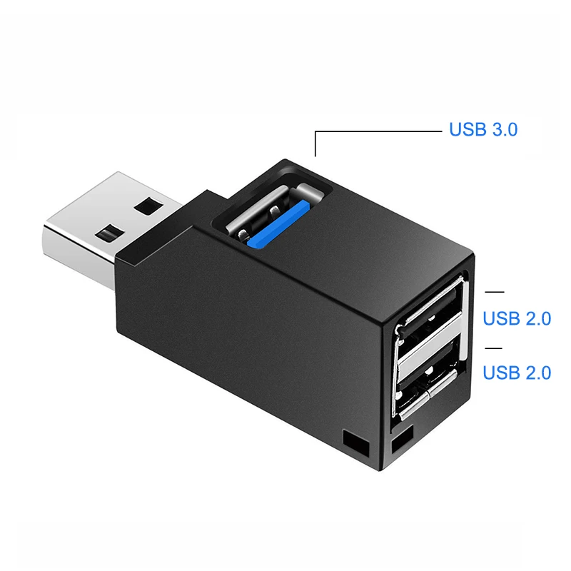 Горячая Распродажа Mini USB 2 0/3 0 высокоскоростной разветвитель с 3 портами |