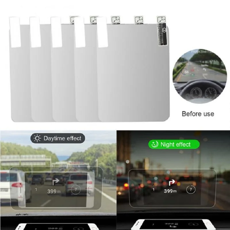 Автомобильный HUD светоотражающая пленка система дисплея OBD расход топлива