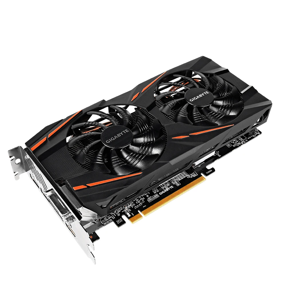Видеокарта Gigabyte Radeon rx 580 8 ГБ 256 бит игровой пк AMD бывшая в употреблении видеокарта |
