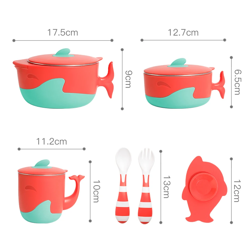 детская посудадля кормления тарелка на присоске контейнер ложка набор детской