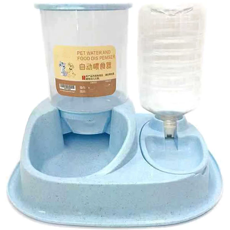 Cat Dog Automatic Feeders Set Drinker Fountain Big Capacity Detachab Auto Pet Water Dispenser Feeding Drinking Bowl | Дом и сад
