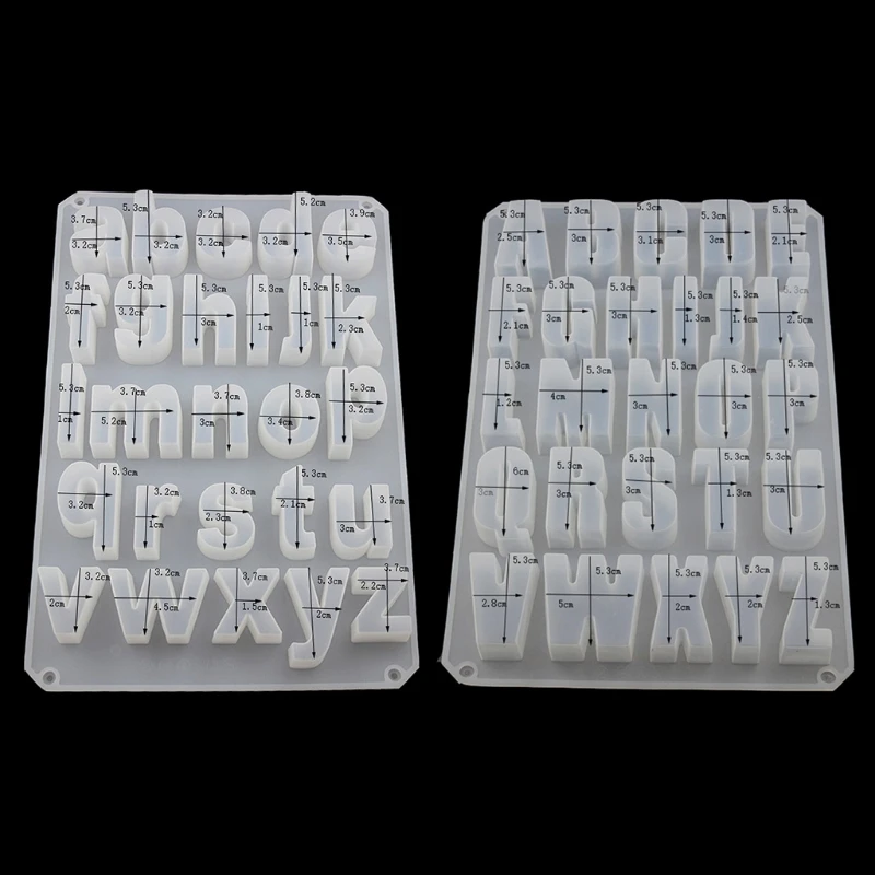 

English Letter Pendant Resin Mold Kit Large Letter Silicone Casting Mold Alphabet Resin Casting Mold Art Craft Tools Kit