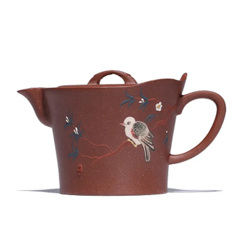 

Yixing Raw Ore Old-fashioned Downslope Mud Purple Clay Teapot Famous Hand-made Avon teapot mud painted tea set
