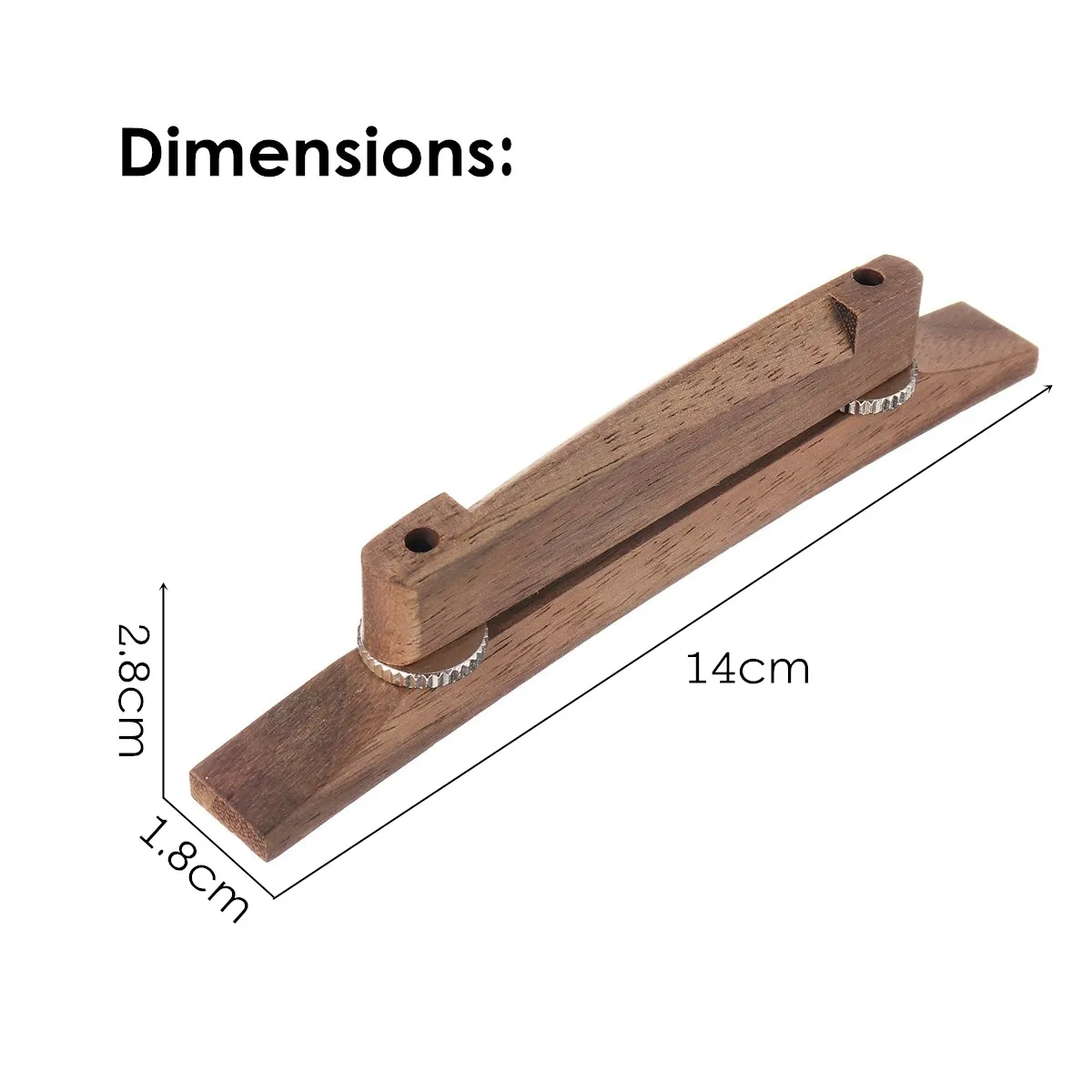 

14x1.8cm Guitar Bridge Parts Rosewood Jazz Acoustic Guitar Parts Replacement Stringed Musical Portable Instrument Accessories