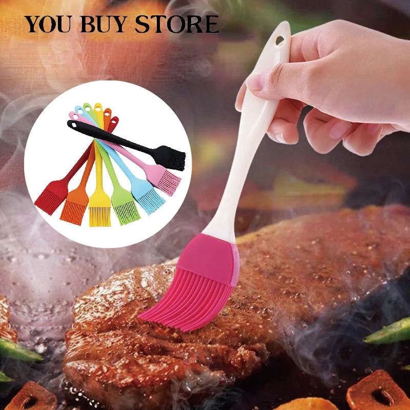 Силиконовая кисточка для выпечки барбекю хлеба масла|Кисточки смазывания| |