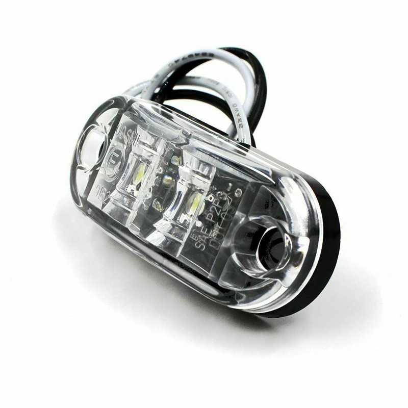 

10X White LED 2.5Inch 2 Diode Side Marker Lamp & 1x Electric Heated Car Ice Scraper Automobiles Snow Removal Shovel