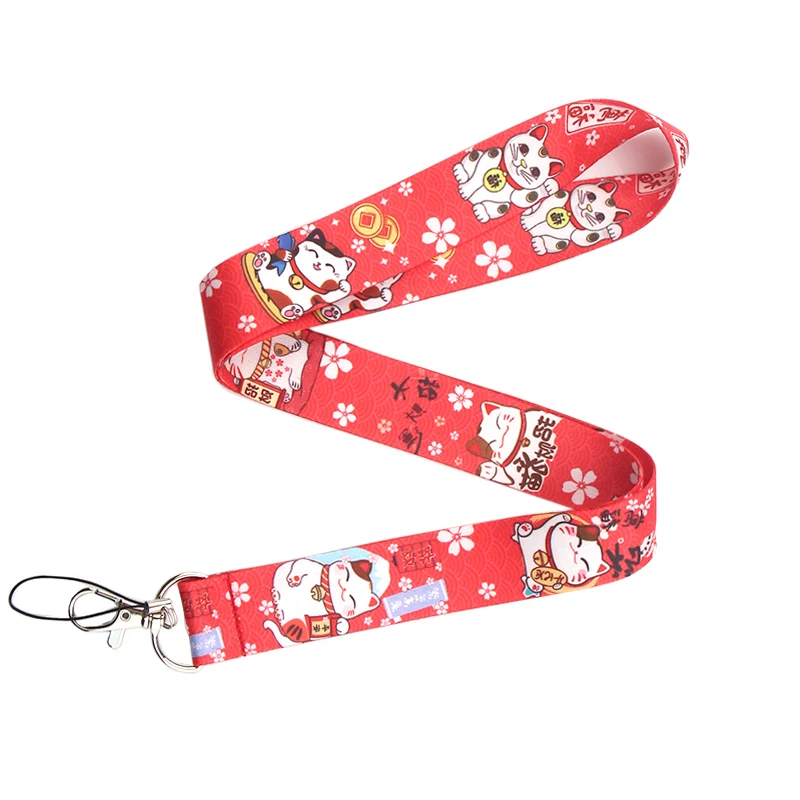 CA236 Lucky Cat талреп телефон веревочные брелоки шнурок для ключей ID карты ремешки шеи