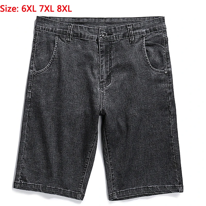 

Drect Sell Summer New Big Men's Knee Length Pants High Quality Cotton Shorts Denim Extra Large Super Plus Size L-6XL 7XL 8XL