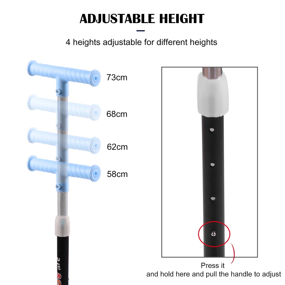 Доки игрушки Детский Регулируемый ножной скутер светодиодный светильник на