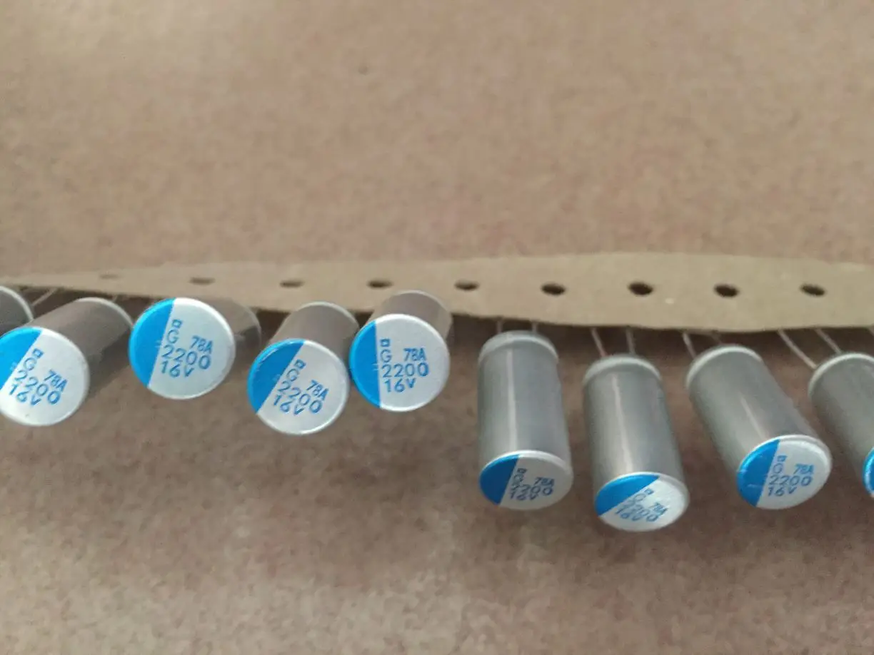 Eletrolítico de Estado Pces Japão Nippon 16v2200uf 10x20mm Capacitor Sólido 2200uf 16v Ultra Baixo Esr – 20 Psg