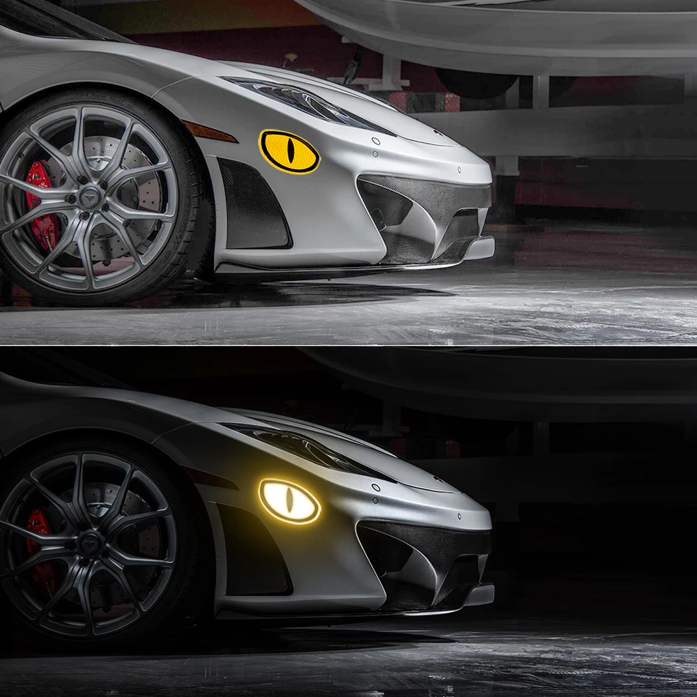 LEEPEE 2 шт. Светоотражающая наклейка для автомобиля отражающая клейкие полоски