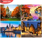 HUACAN картина по номерам городской пейзаж рисование на холсте Ручная роспись DIY картина по номерам наборы Ночной пейзаж домашний декор