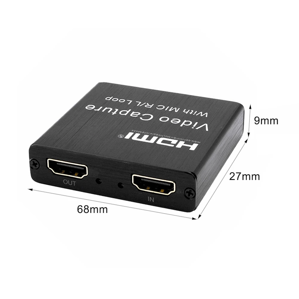 

HD 1080P 4K HDMI Video Card HDMI To USB 2.0 Video Board Game Live Streaming Broadcast Local Loop Out