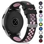 Ремешок 22 мм для samsung galaxy watch 3 45 мм active 2 46 мм Gear S3 дышащий силиконовый спортивный браслет huawei watch gt 2epro