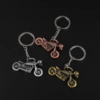 skeleton motorcycle pendants keychain for mmen new model car key holder bag charm accessories gift 3d crafts key chain key ring