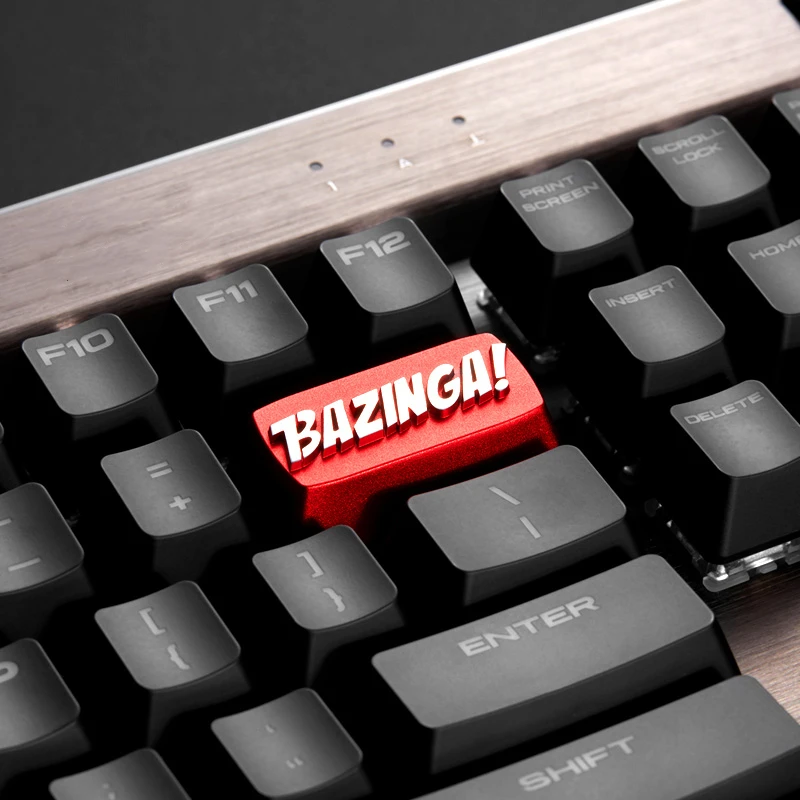 The big bang theory bazinga keycap металлические клавиши на клавиатуру для механической