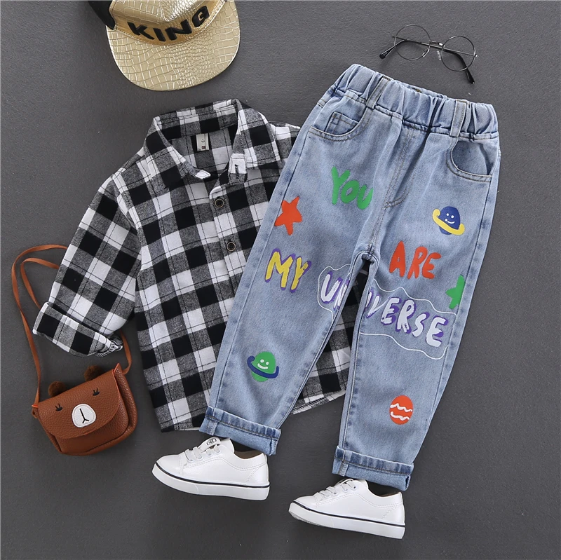 

boys Jeans Kids Autumn Spring Clothes Boys Trousers Children Denim Pants for Baby Boy Jeans toddlers kids 2-6years