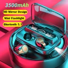 Беспроводные наушники TWS, Bluetooth наушники со светодиодный ным дисплеем, спортивные наушники-вкладыши HiFi, стерео, ANC гарнитура с микрофоном для смартфона