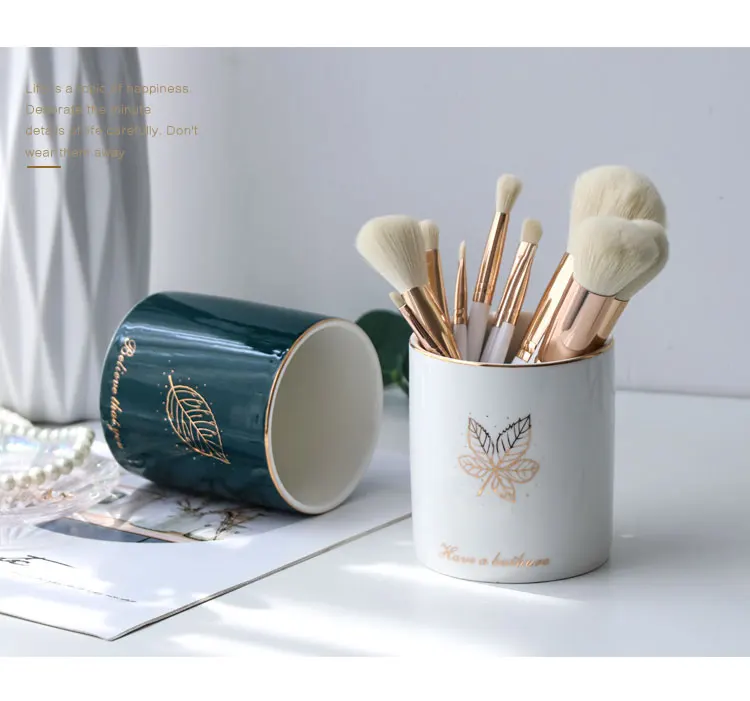 Скандинавские Ins мраморный узор держатель для ручки косметическая коробка