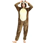 Пижама-комбинезон в виде животных, единорога, медведя, чипмунка