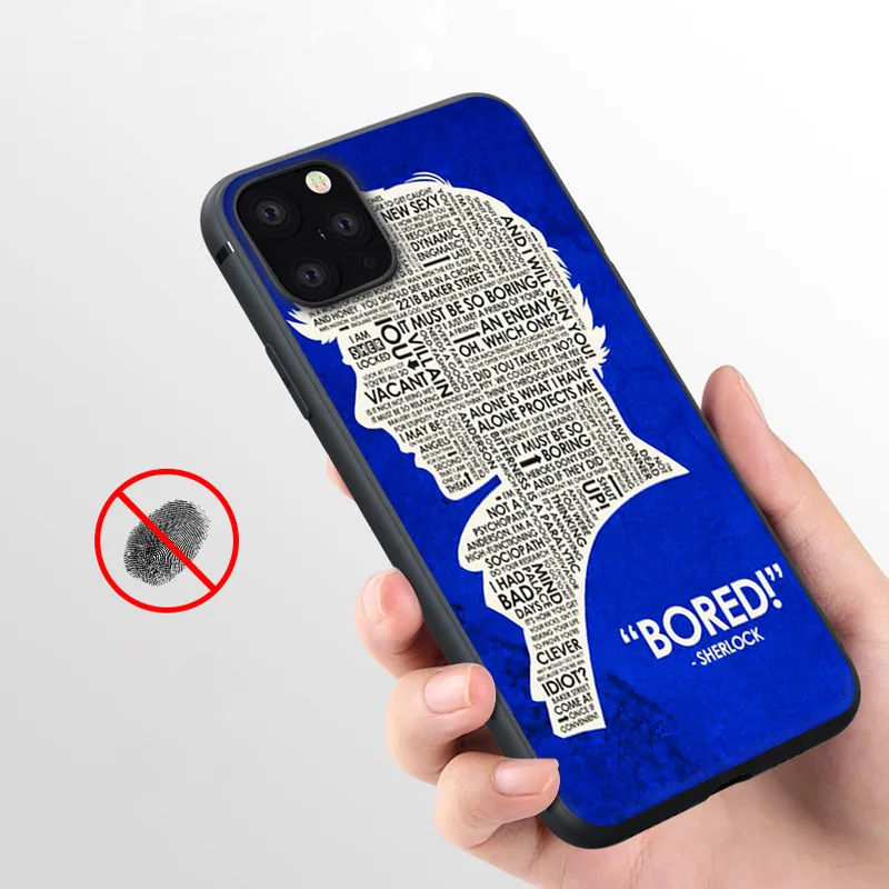 Чехол GOP sherlock bbc с цитатами мягкий силиконовый чехол для телефона iPhone 11 Pro Max X 5S 6 6S XR