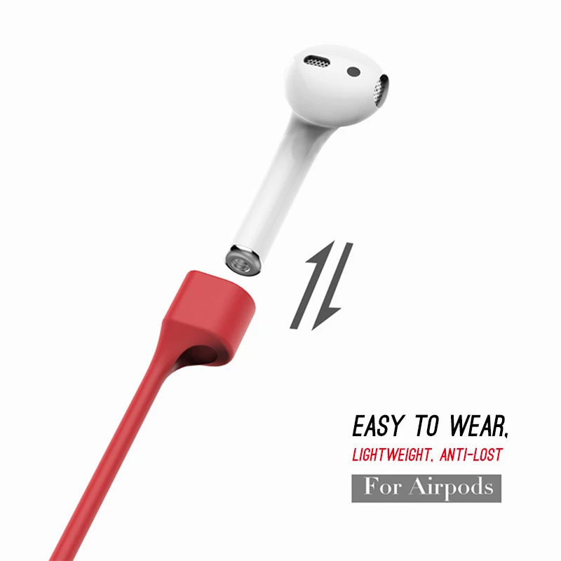 

Earphone Strap For AirPods 2 3 Pro Case Accessories TWS Anti Lost Strap Silicone Rope For Bluetooth Earphones Silicone Cable