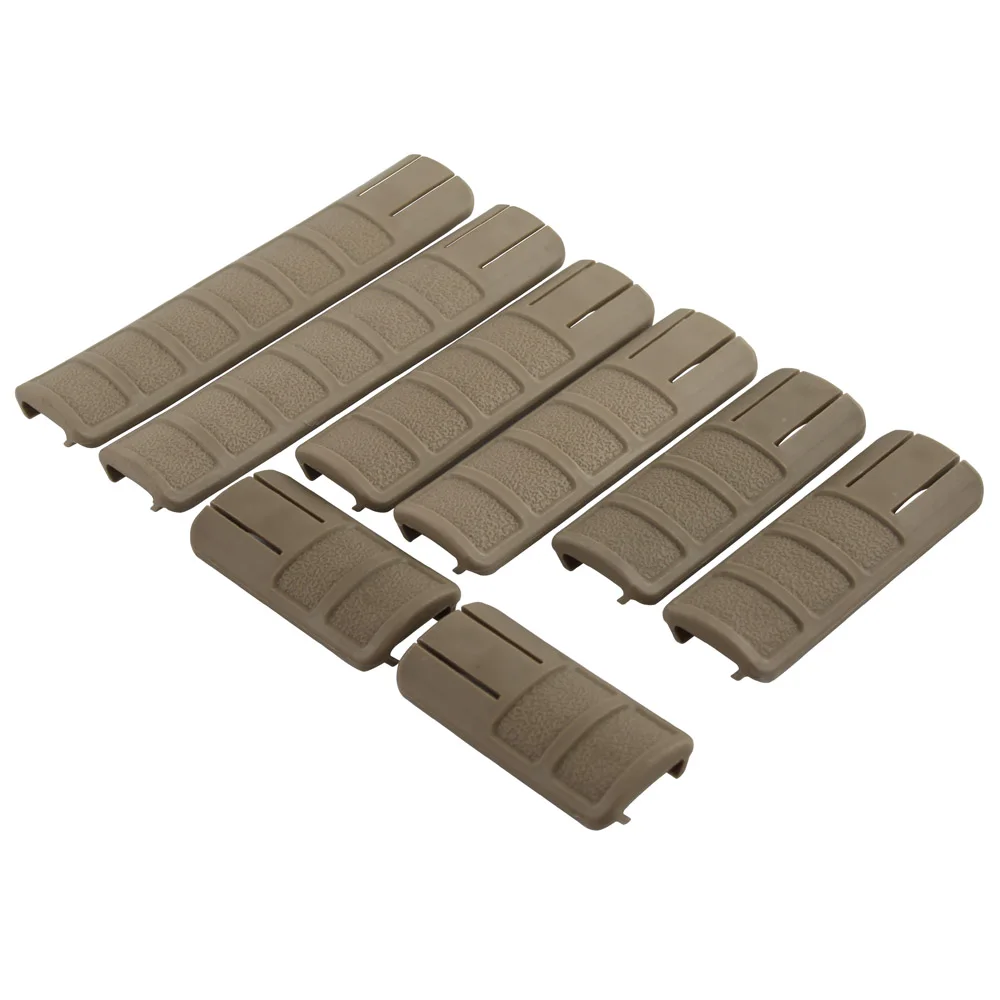 8 шт. тактические Защитные накладки на рельсы Пикатинни|rail rubber|airsoft airsoftrail weaver |