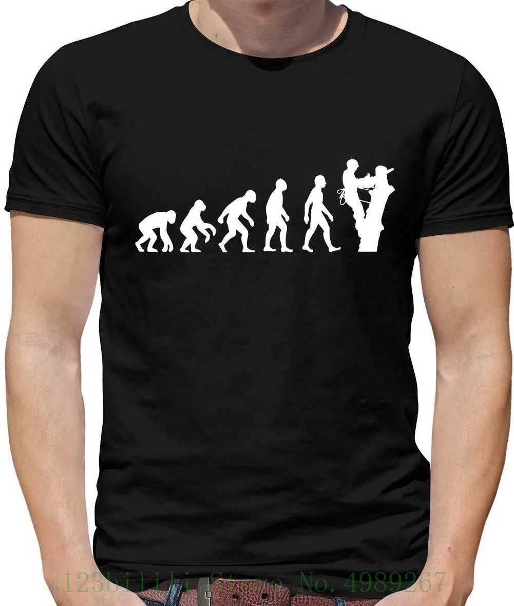 Evolution Of Man Tree Surgeon-Мужская футболка-Lumberjack Doctor с принтом Мужская Летняя стильная