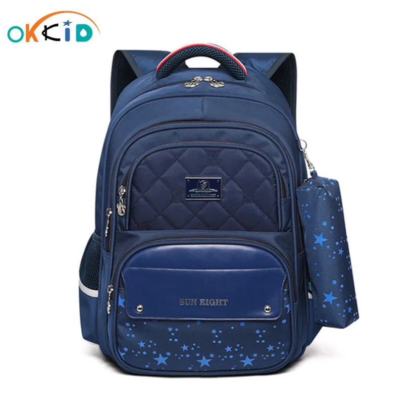 Рюкзак для начальной школы OKKID школьный ранец мальчиков водонепроницаемый